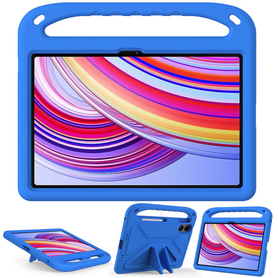 Gyermek tok Xiaomi Redmi Pad Pro / Xiaomi Poco Pad, fogantyúval, kék