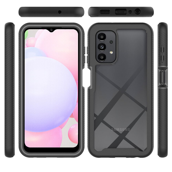 Tok Samsung Galaxy A13 4G készülékhez, Shockproof, fóliával, kék