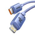 Baseus Crystal Shine USB-C – Lightning kábel, 2,0 m, 20 W, Apple eszközökhöz (Lightning)