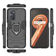 Telefontok a Realme 9i / Oppo A96, Kickstand Ring, fekete