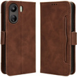 Pattintható tok a Xiaomi Redmi 13C / Poco C65, Card Slot, barna