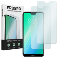 2x edzett üveg a Huawei P20 Lite, ERBORD 9H Hard Glass a képernyőn