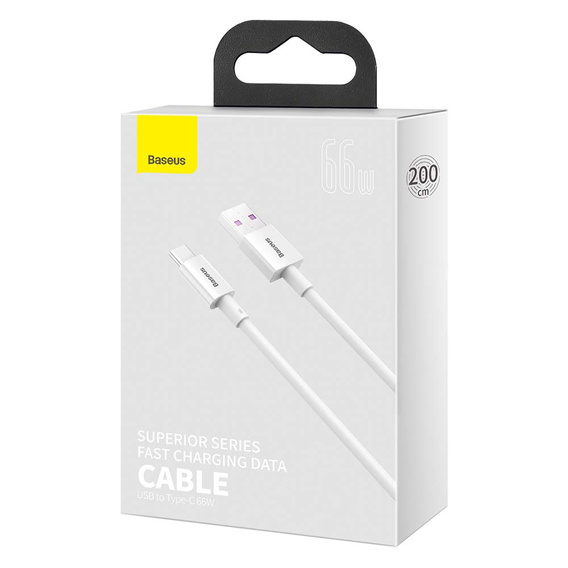 Baseus Superior USB-C 66 W-os kábel, 2,0 m, USB-C-vel rendelkező eszközökhöz