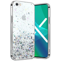 Telefontok a iPhone 6/6s 4.7, Glittery, átlátszó