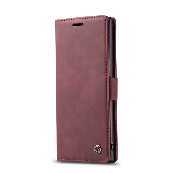 CASEME tok Samsung Galaxy Note 10 Plus/5G, Leather Wallet Case, piros