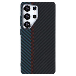 Tok Samsung S25 Ultra, Carbon Fiber MagSafe, fekete / kék