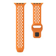 Szilikon szíj Apple Watch 1/2/3/4/4/5/6/7/8/SE/ULTRA 42/44/45/49MM órához, narancs színű