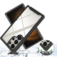 Tok Samsung Galaxy S24 Ultra készülékhez, Shockproof, fóliával, fekete