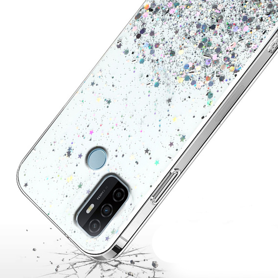 Telefontok a Oppo A53 2020, Glittery, átlátszó