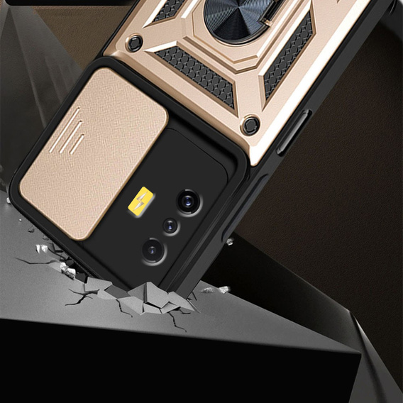 Telefontok a Xiaomi Poco F4 GT, CamShield Slide, arany