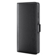 Pattintható tok Samsung Galaxy A35 5G, Split Leather, fekete