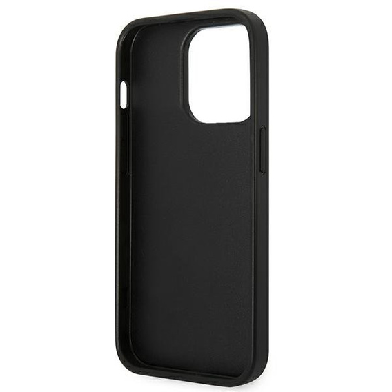 Karl Lagerfeld Telefontok a iPhone 14 Pro Max, Saffiano Choupette Head Patch, ezüst