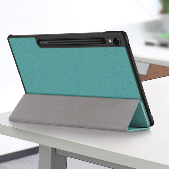Tok Samsung Galaxy Tab S9, Smartcase tolltartóval, zöld