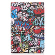 Tok Samsung Galaxy Tab S10 Lite / S10 FE / S9 FE, pánttal, graffiti