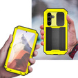 Páncélozott tok a Samsung Galaxy S25, R-JUST, sárga