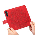 Pattintható tok a Samsung Galaxy A14 4G/5G, Mandala Flower, piros