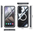 Tok Samsung Galaxy S25+ Plus-hoz, Shockproof, üveggel, MagSafe-hoz, fekete