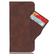 Pattintható tok a Infinix Note 30 VIP, Card Slot, barna
