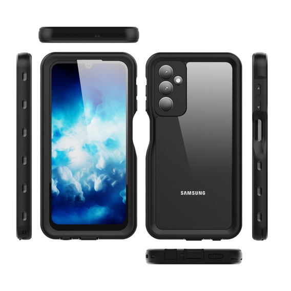 IP68 vízálló tok a Samsung Galaxy A25 5G, Redpepper, fekete