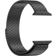 Acél karperec Apple Watch 1/2/3/4/4/5/6/7/8/SE/ULTRA 42/44/45/45/49 MM - Fekete