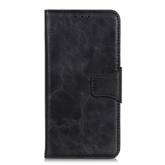 Pattintható tok a OnePlus Nord 2 5G, Split Leather Wallet, fekete