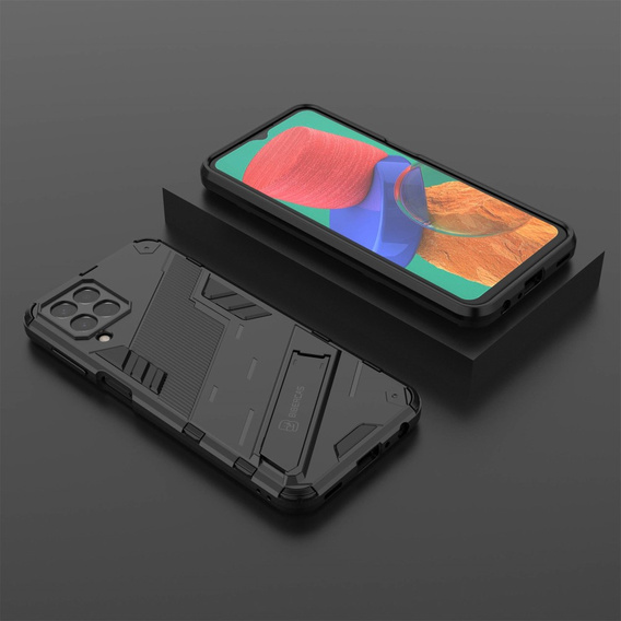 Tok Samsung Galaxy M33 5G, Military kickstand, fekete