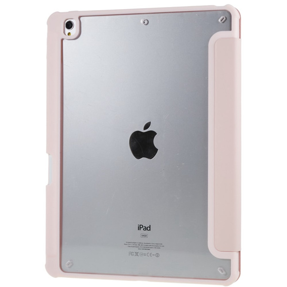 Tok iPad 10.2 2021 / 2020 / 2019, Smartcase Hybrid, tolltartó résszel, rózsaszín