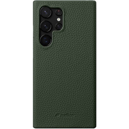 MELKCO tok Samsung Galaxy S24 Ultra, bőr, zöld