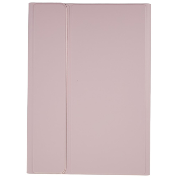 Tok + billentyűzet Galaxy Tab S7+ Plus / S8+ Plus /S7 FE T730 T733, Pen Slot, rózsaszín rose gold