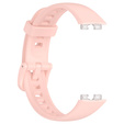 Silikonowy Gumowy Pasek do Huawei Band 8, różowy