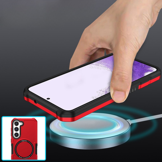 Telefontok a Samsung Galaxy S23 Plus, Protective MagSafe, piros