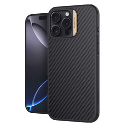 Tok iPhone 16 Pro Max, páncélozott Nillkin, Carbon Fiber, Magsafe, arany