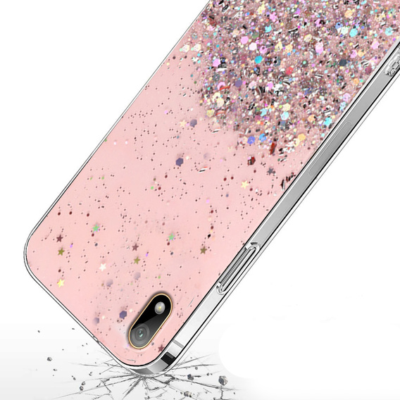 Telefontok a Huawei Y5 2019, Glittery, rózsaszín