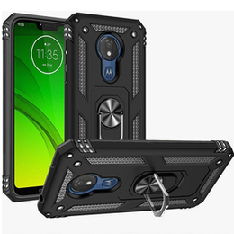 Páncélozott telefontok a Motorola Moto G7 Power, Nox Case Ring, fekete