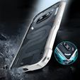 Teletok LUPHIE Nothing Phone 2a / 2a Plus-hoz, Armor Bumper, ezüst