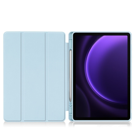 Tok Samsung Galaxy Tab S9 FE, Smartcase tolltartóval, kék