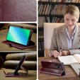 Pattintható tok a Samsung Galaxy S23 Ultra, ERBORD Waxy Wallet, piros
