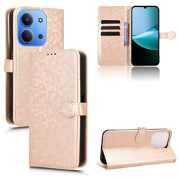 Flap tok Xiaomi Redmi 15C 4G/LTE, Wallet Rhombus, arany