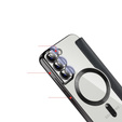 Pattintható tok a Samsung Galaxy S22 5G, RFID Wallet MagSafe CamShield, fekete