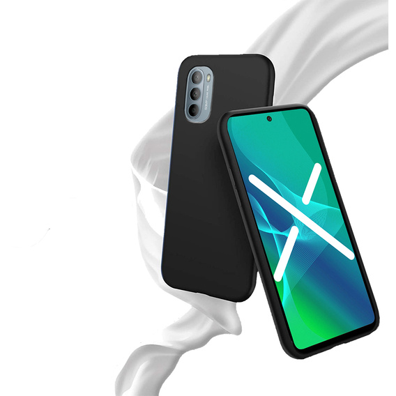 Vékony tok a Motorola Moto G51 5G, Slim, fekete