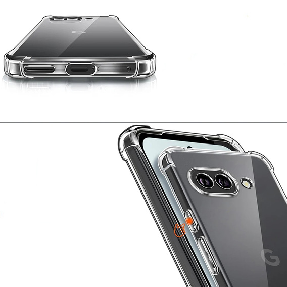 Telefontok a Google Pixel 9A, Dropproof, átlátszó