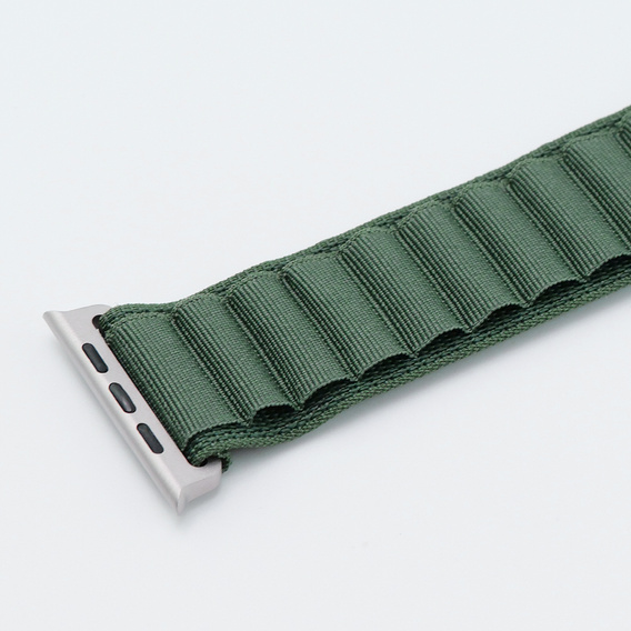 Nylon szíj Apple Watch 1/2/3/4/4/5/6/7/8/SE/ULTRA 42/44/45/45/49mm, zöld
