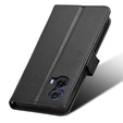 Pattintható tok a Motorola Moto G85, Wallet Smart Magnet, fekete