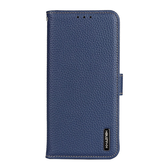 KHAZNEH RFID tok Xiaomi Poco F6, Litchi textúra, kék