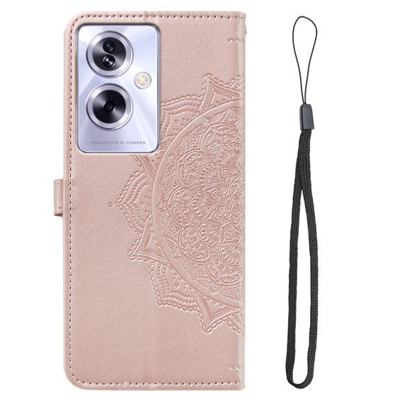 Pattintható tok a Oppo A79 5G, Mandala, rózsaszín rose gold