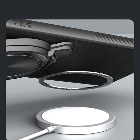 Tok a Xiaomi 14 Ultra, páncélozott Nillkin, Camshield Prop Leather Coated, for Magsafe, fekete