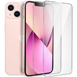 2x edzett üveg a iPhone 13/13 Pro, ERBORD 9H Hard Glass a képernyőn