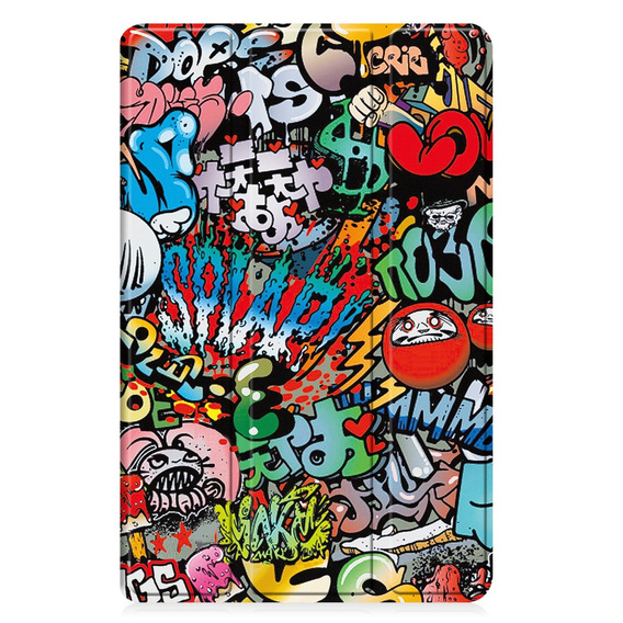 Tok Samsung Galaxy Tab A9, Smartcase, graffiti