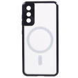 Magnetic Dual Glass MagSafe tok Samsung Galaxy S21+ Plus, fekete