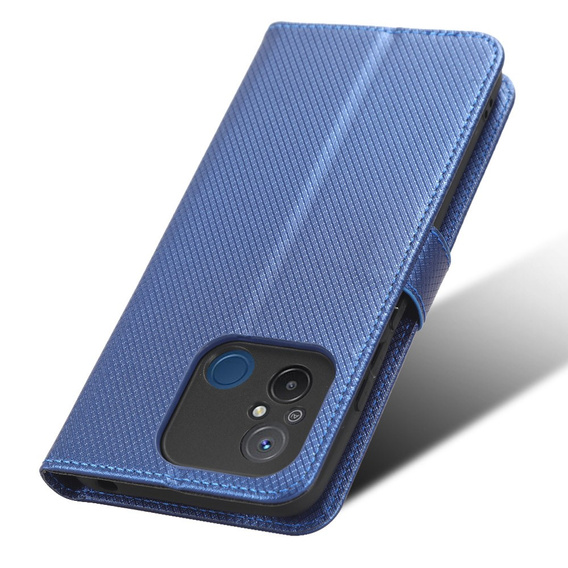 Pattintható tok a Xiaomi Redmi 12C, Wallet, Smart Magnet, kék
